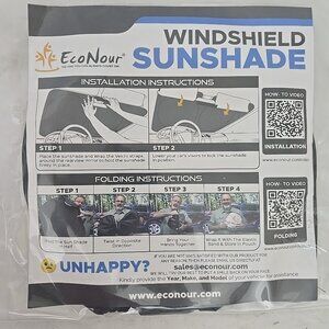 Econour Windshield Sun Shade Circles NEW HS-PO-4011